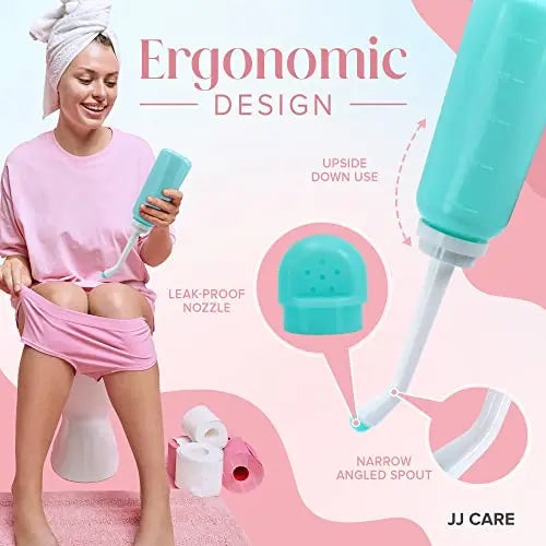 JJ CARE Peri Bottles - Pack of 2 Peri Bottles for Postpartum Care Kit, 500 ml Peri Bottles JJ CARE Au supplements