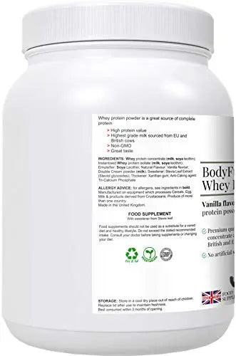 Complementary Supplements - BodyFuel Whey Protein Isolate & Concentrate Vanilla Flavour Complementary Supplements Au supplements