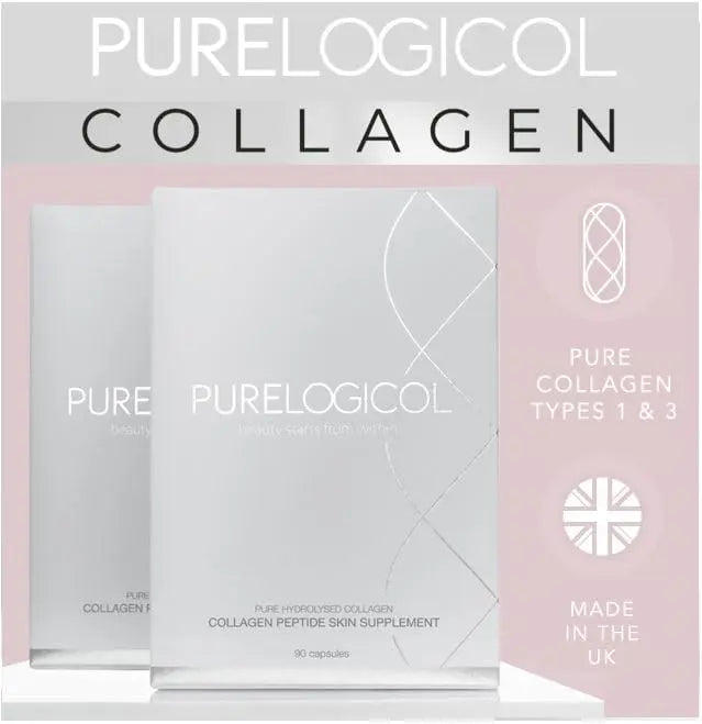 Collagen Tablets, Best Hydrolysed Protein Peptide Skin Supplement - 90 x Collagen Capsules x 800mg Purelogicol Au supplements
