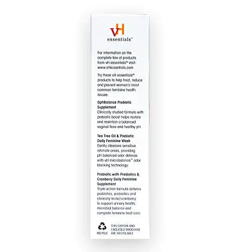 vH essentials Vitamin C Vaginal Tablet | Boric Acid Suppository Alternative | Supports Healthy pH and Eliminates vH essentials Au supplements
