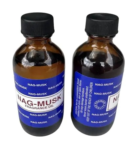 Premium Fragrance Oil 2 Bottles Nag-Musk or Nag-White Sage, 2 Ounces Each in a Glass Bottle Generic Au supplements