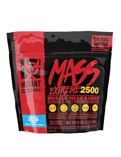 Mutant Mass Extreme Gainer Whey Protein Powder, Build Muscle Size & Strength with High Mutant Au supplements