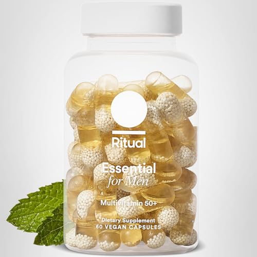 Ritual Men’s 50+ Daily Multivitamin - Key Essential Vitamins and Minerals To Support Heart, Energy, Brain, Muscle, Bone Health* - Including Zinc, D3, B12, A