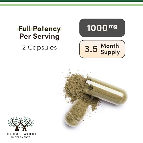 DWS Organic Moringa Capsules 1000mg - Pure Moringa Powder for Energy & Immune Support - Green Superfood Rich in Antioxidants