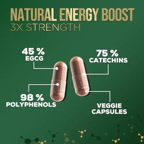 Nature's Green Tea Extract Pills 98% Standardized EGCG 1000mg - 3X Strength for Natural Nature's Nutrition Au supplements