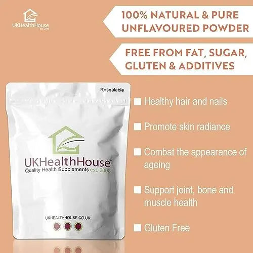 250g UKHealthHouse Collagen Powder, Bovine Collagen Peptides Powder UKHealthHouse Au supplements