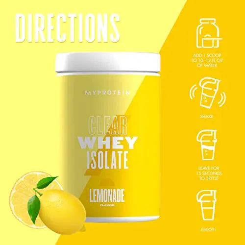 Myprotein® - Clear Whey Isolate - Whey Protein Powder - Naturally Flavored Drink Mix Myprotein Au supplements