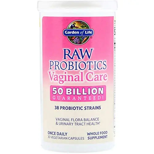 Raw Probiotics Vaginal Care, 30 Vegetarian Capsules - Garden of Life, promote yeast balance Garden of Life Au supplements