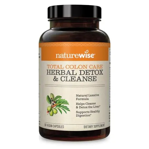 NatureWise Herbal Detox Cleanse Laxative Supplements | Natural Colon Cleanser Herb & Fiber Blend NatureWise Au supplements