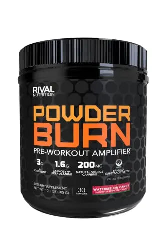 Rivalus Powder Burn - Watermelon Candy, 0.8 Pound - Intense Pre-Workout Energy Rivalus Au supplements
