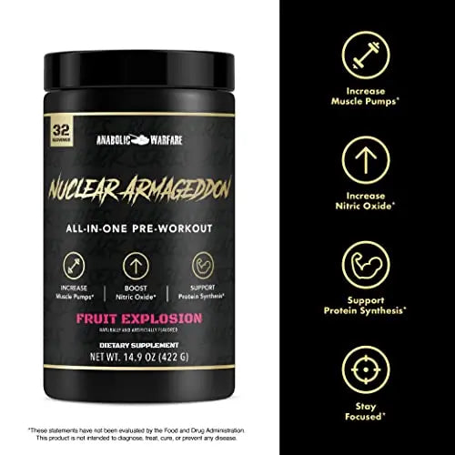 Anabolic Warfare Nuclear Armageddon Pre Workout Powder Pre-Workout for Men Anabolic Warfare Au supplements