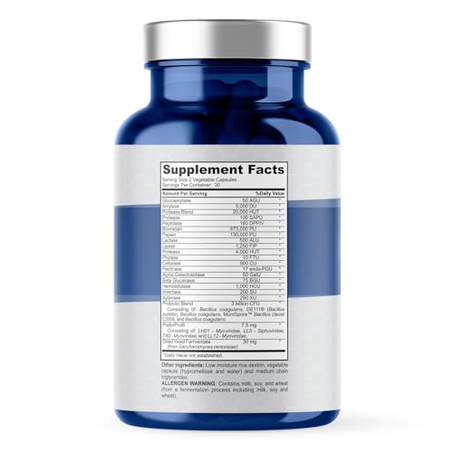 4-in-1 Prebiotic Probiotic & Postbiotic for Women & Men, Complete Gut & Digestive Support Supplement, Pre Post Probiotics & Digestive Enzymes 60 Capsules PLANT.O NUTRITION Au supplements