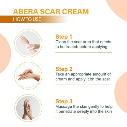 ABERA Scar Removal Cream for Women and Men - Rapid Repair of New Old Scars, Spots, Burns All Natural Treatment with Vitamin E, Alanine, Collagen (1 Box + 3 Eye Patch) ABERA Au supplements