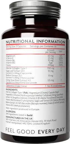 Premium Advanced Collagen Capsules for Menopause and Perimenopause V Vitamini Au supplements