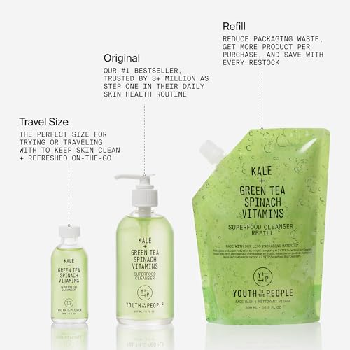Youth To The People Superfood Facial Cleanser Full Size - Kale + Green Tea Daily Face Wash