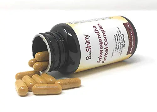 BeShiny Ashwagandha Complex with termeric Cinnamon Basil Leaf Supports a Healthy BeShiny Au supplements