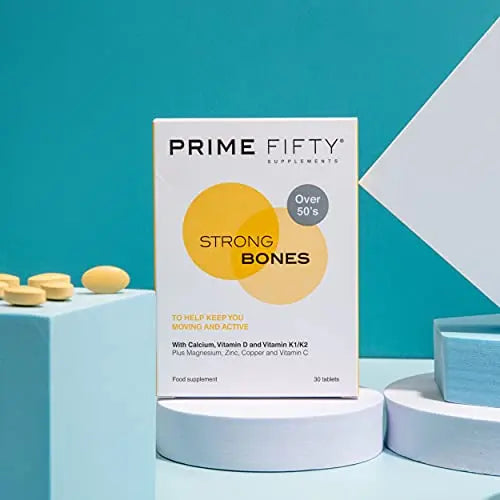 Prime Fifty Strong Bones Supplements – 28 Multivitamin Tablets with Calcium, Magnesium FutureYou Cambridge Au supplements