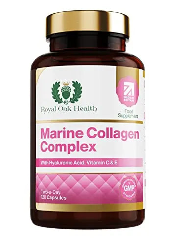Marine Collagen Complex – 120 Hydrolyzed Fish Collagen Capsules – Enriched with Vitamin C Royal Oak Health Au supplements