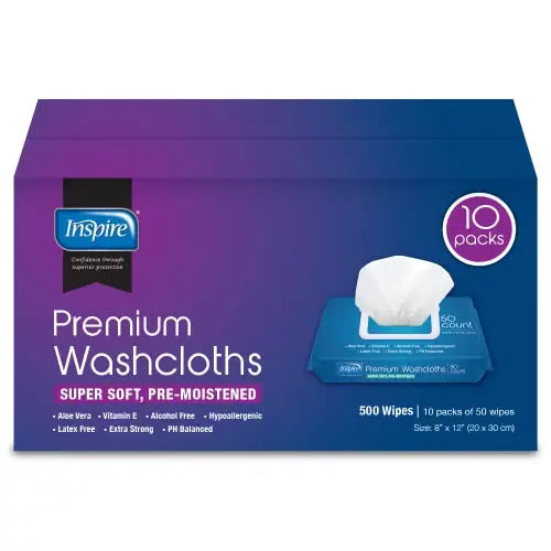 Inspire Adult Wet Wipes, Adult Wash Cloths, Adult Wipes for Incontinence Inspire Au supplements