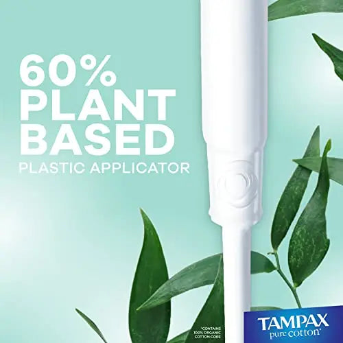 TAMPAX Pure 100% Organic Cotton Core Super Absorbency Tampons - 24 ct Tampax Au supplements