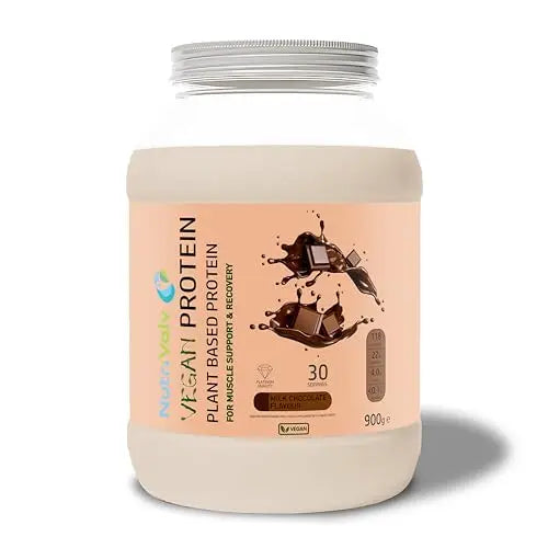 NutriVolv Vegan Plant Based Protein Powder | Milk Chocolate Flavour 900g | Pea & Rice Protein Blend NutriVolv Au supplements