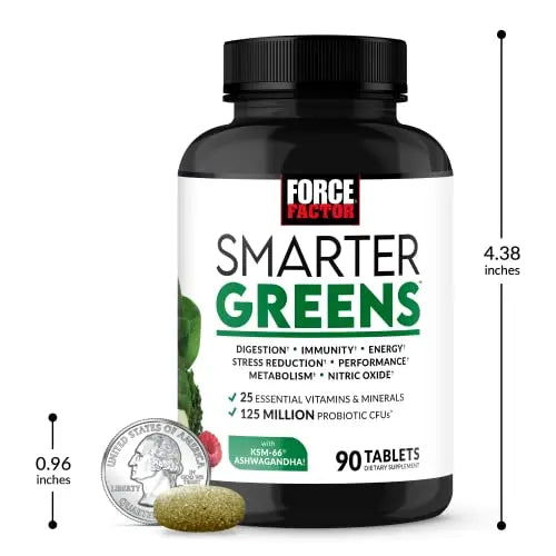 FORCE FACTOR Smarter Greens Tablets, Greens Supplement with 25+ Superfoods and Antioxidants Force Factor Au supplements