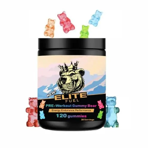 Pre Workout Gummies Elite Fuel - Endless Energy, Instant Strength Gain, Intense Pump Heath Secret Au supplements