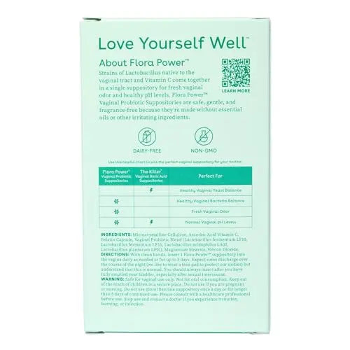 Love Wellness Vaginal Probiotic Suppositories, Flora Power | Fast-Acting Love Wellness Au supplements