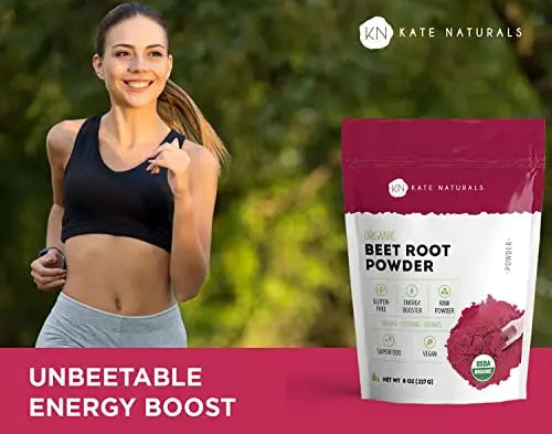 Kate Naturals Beet Root Powder for Baking & Smoothies (8oz) USDA Organic Beetroot Powder Kate Naturals Au supplements
