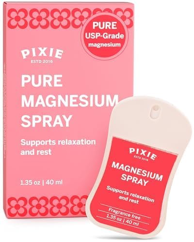 Pixie Pure Magnesium Spray 1.35oz – USP Grade – Fast-Absorbing Topical Relief for Body Aches, Sleep & Menstrual Discomfort – Travel Size & Non-Toxic for Feminine Care Pixie Cup Au supplements
