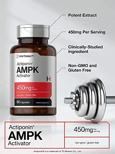 AMPK Metabolic Activator 450 mg | 60 Capsules | Non-GMO, Gluten Free | Jiaogulan Gynostemma Horbäach Au supplements
