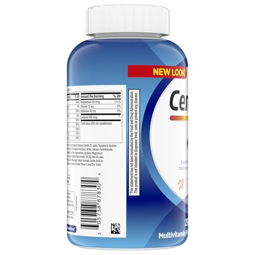 Centrum Multivitamin for Men, Multivitamin/Multimineral Supplement with Vitamin D3, B Vitamins and Antioxidants, Gluten Free
