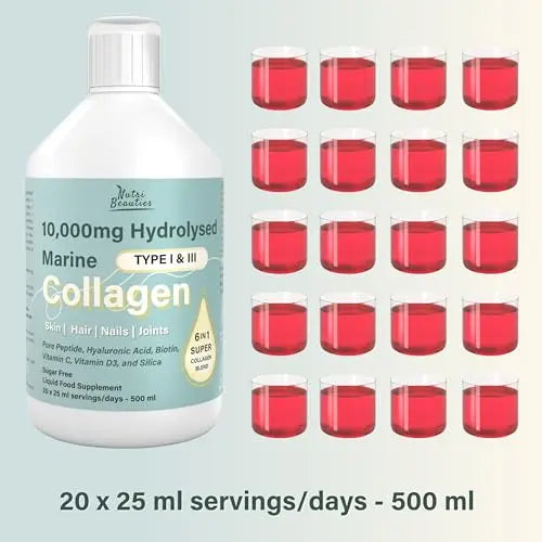 NUTRI Beauties Hydrolysed Marine Collagen Liquid Drink Supplement 10,000Mg NUTRI BEAUTIES Au supplements