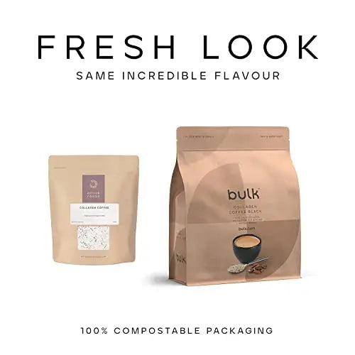 Bulk Collagen Coffee, High Protein, Black, 500 g Bulk Au supplements