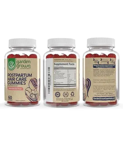 Womens Postpartum Hair Loss Gummies - Formuated for Postnatal Hair Care, Growth Garden Grown Essentials Au supplements