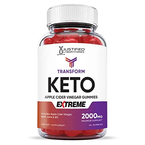 Transform Keto ACV Gummies Extreme Formula 2000MG Vegan Non GMO with Pomegranate Justified Laboratories Au supplements