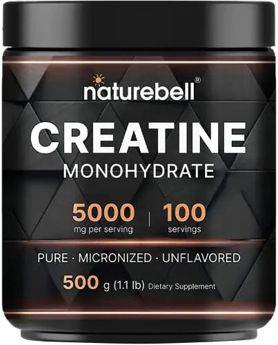 NatureBell Creatine Monohydrate Powder 500 Grams, 5000mg Per Serving NatureBell Au supplements