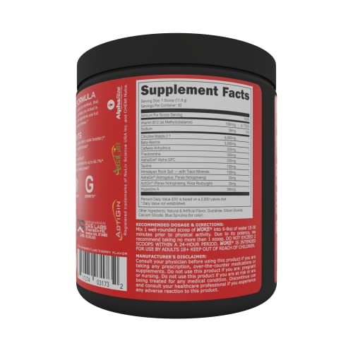 Bucked Up - Woke - HIGH STIM Pre Workout - Best Tasting - Focus Nootropic, Pump, Strength and Growth, 30 Servings (Rocket Pop) Bucked Up Au supplements