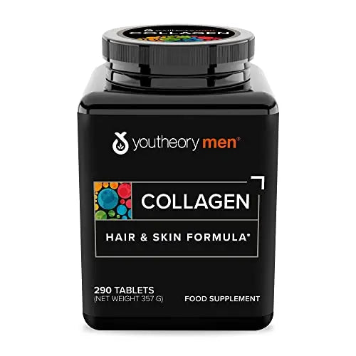 Youtheory Collagen Advanced 1, 2 and 3 Mineral Supplements for Men-290 Tablets YouTheory Au supplements