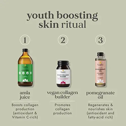 Fushi Vegan Collagen Booster, Vegan Amino Acids, with Vitamin C, E, Biotin Fushi Au supplements