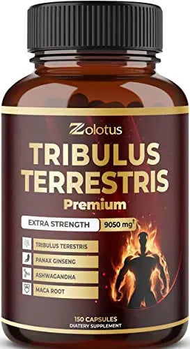 Tribulus Terrestris Supplement for Men & Women, 9050mg Per Capsule, 5-Month Supply Zolotus Au supplements