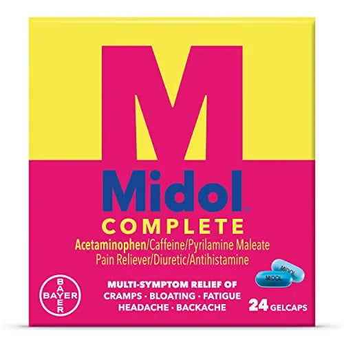 Midol Complete Gelcaps 24ct: Midol Complete Menstrual Pain Relief Gelcaps with Acetaminophen Midol Au supplements