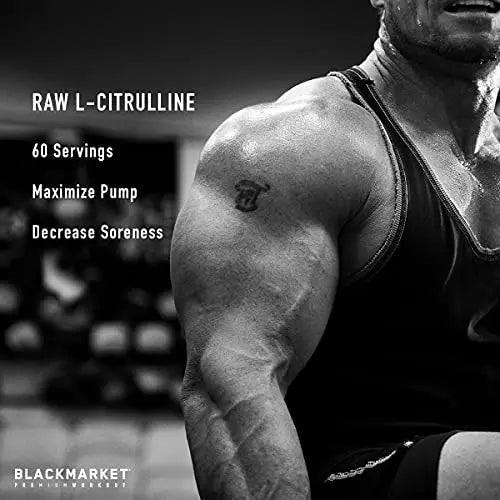 BlackMarket RAW L-Citrulline - Workout Powder Drink Mix for Men & Women, Improve Blood BlackMarket Au supplements
