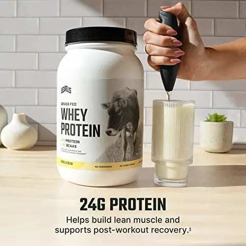 Levels Grass Fed 100% Whey Protein, No Hormones, Vanilla Bean, 2LB Levels Nutrition Au supplements