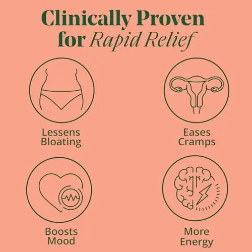 PMS & Period Relief - Menstrual Cramp Relief: No More Period Cramps, Mood Swings, or Bloating Semaine Au supplements
