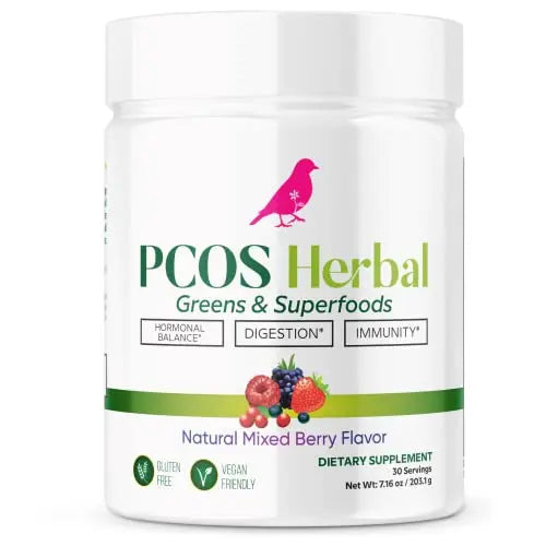 PCOS Herbal Green Superfood Probiotic Powder Mix: Hormonal Balance, Energy Boost PCOS Herbal Tea Au supplements