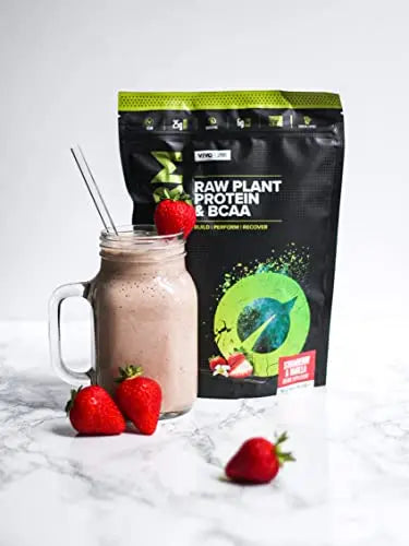 Vivo Life Perform Strawberry & Vanilla Flavour Vegan Protein Powder - BCAA Pea & Hemp Blend Vivo life Au supplements