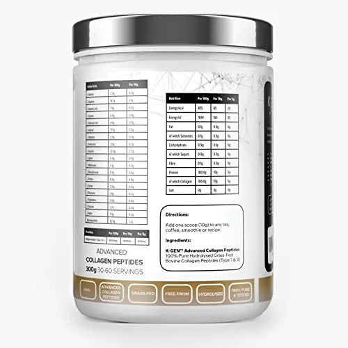 K-GEN Bovine Collagen Powder with Premium Quality Ingredients – Pure Hydrolysed Grass-Fed Bovine Collagen K GEN ketogenic enhancement Au supplements