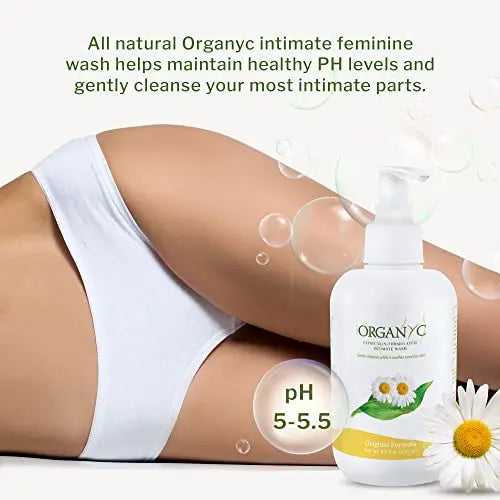 Organyc Feminine Intimate Wash for Sensitive Skin with Chamomile, Free from Chlorine, Parabens Organyc Au supplements