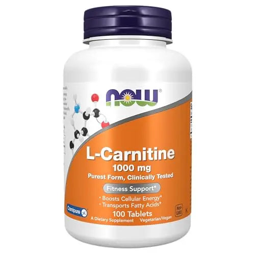 NOW Supplements, L-Carnitine 1,000 mg, Purest Form, Amino Acid, Fitness Support NOW Au supplements